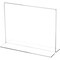 Plymor Clear Acrylic Sign Display / Literature Holder (Bottom-Load), 8" W x 6" H